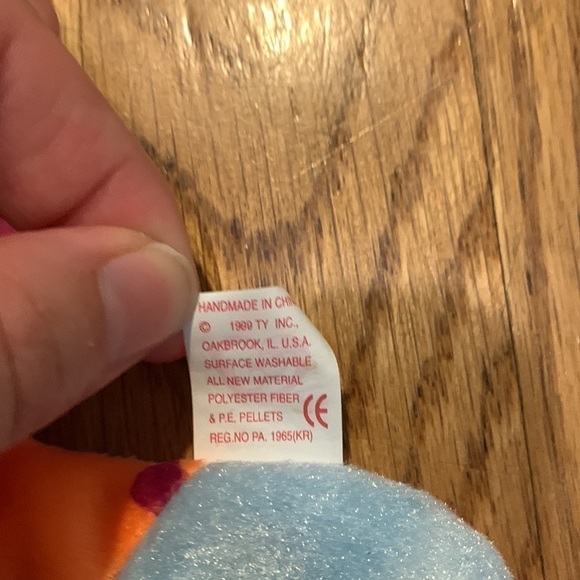 TY Beanie Baby - LIPS the Fish (8 inch) 1999 vintage - Picture 6 of 6